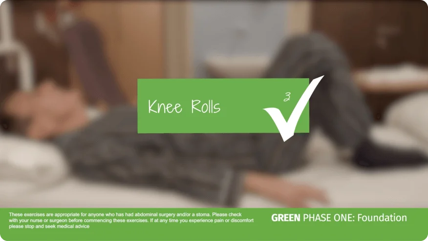 A video thumbnail of 'Green Phase One - Knee Rolls'