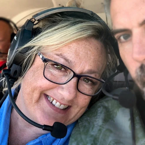 a man wearing glasses