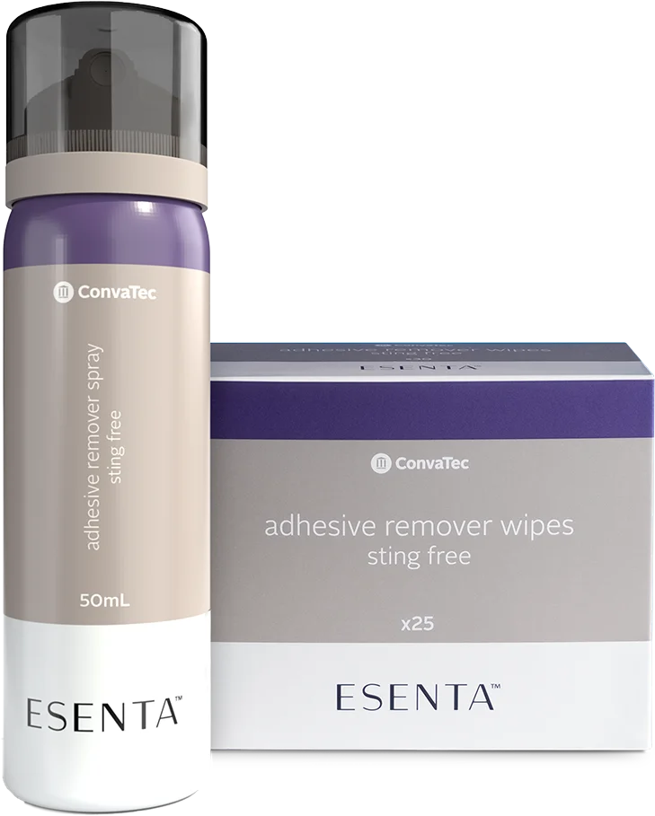 ESENTA™ reizfreier Pflasterentfernerspray und -tücher