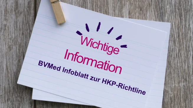 BVMed Infoblatt zur HKP-Richtlinie